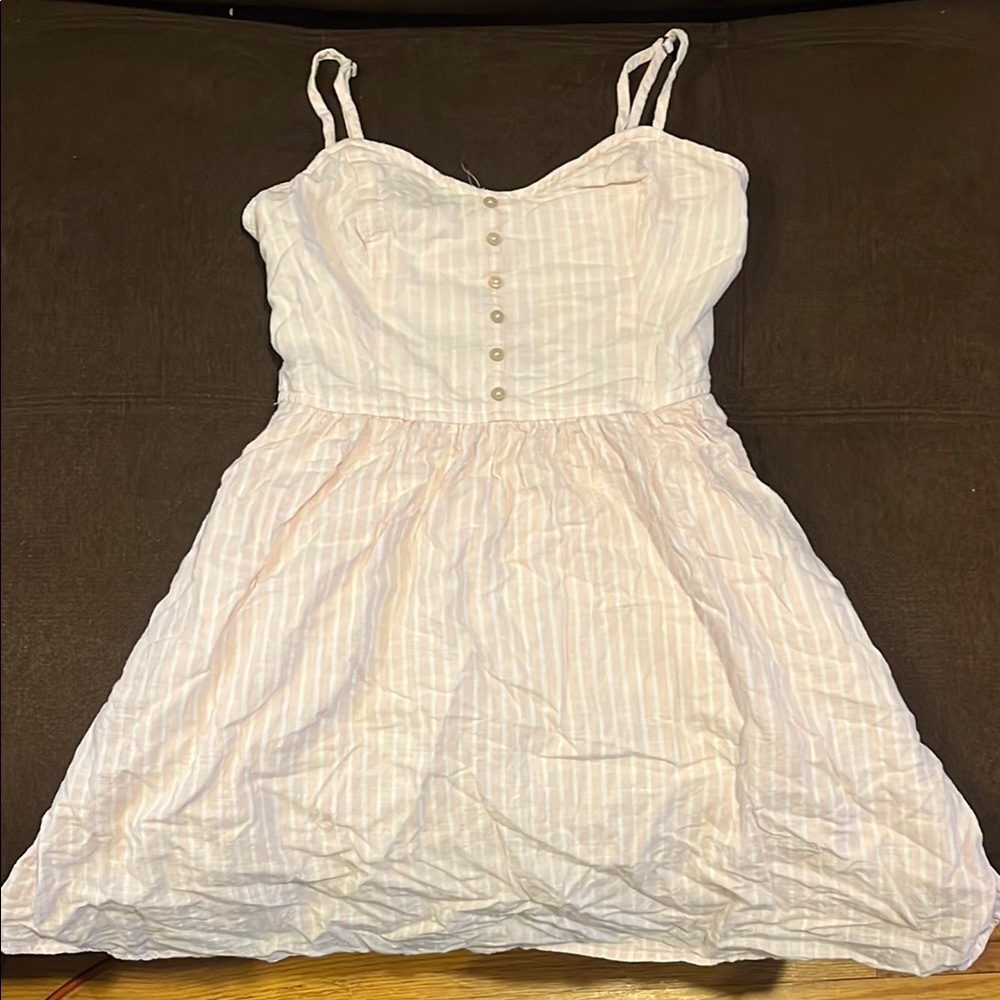 Pink striped Abercrombie and Fitch Dress